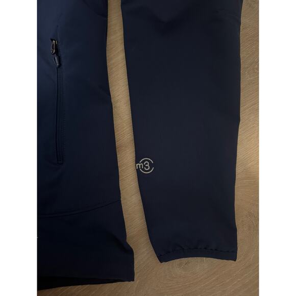 Marmot Tempo Jacket Mens L Navy M3 Full Zip Softshell Outdoor Water Resistant - Picture 3 of 9